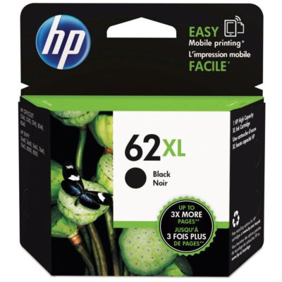 Hp 62XL High Yield Ink Cartridge, Black Single Pack, C2P05AE